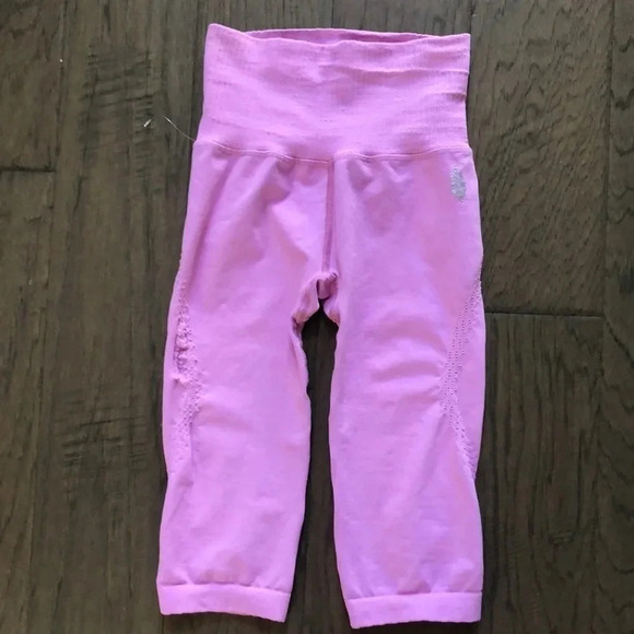 Free People Movement lilac good karma high neck layering top & shorts XS/S New - Picture 11 of 16